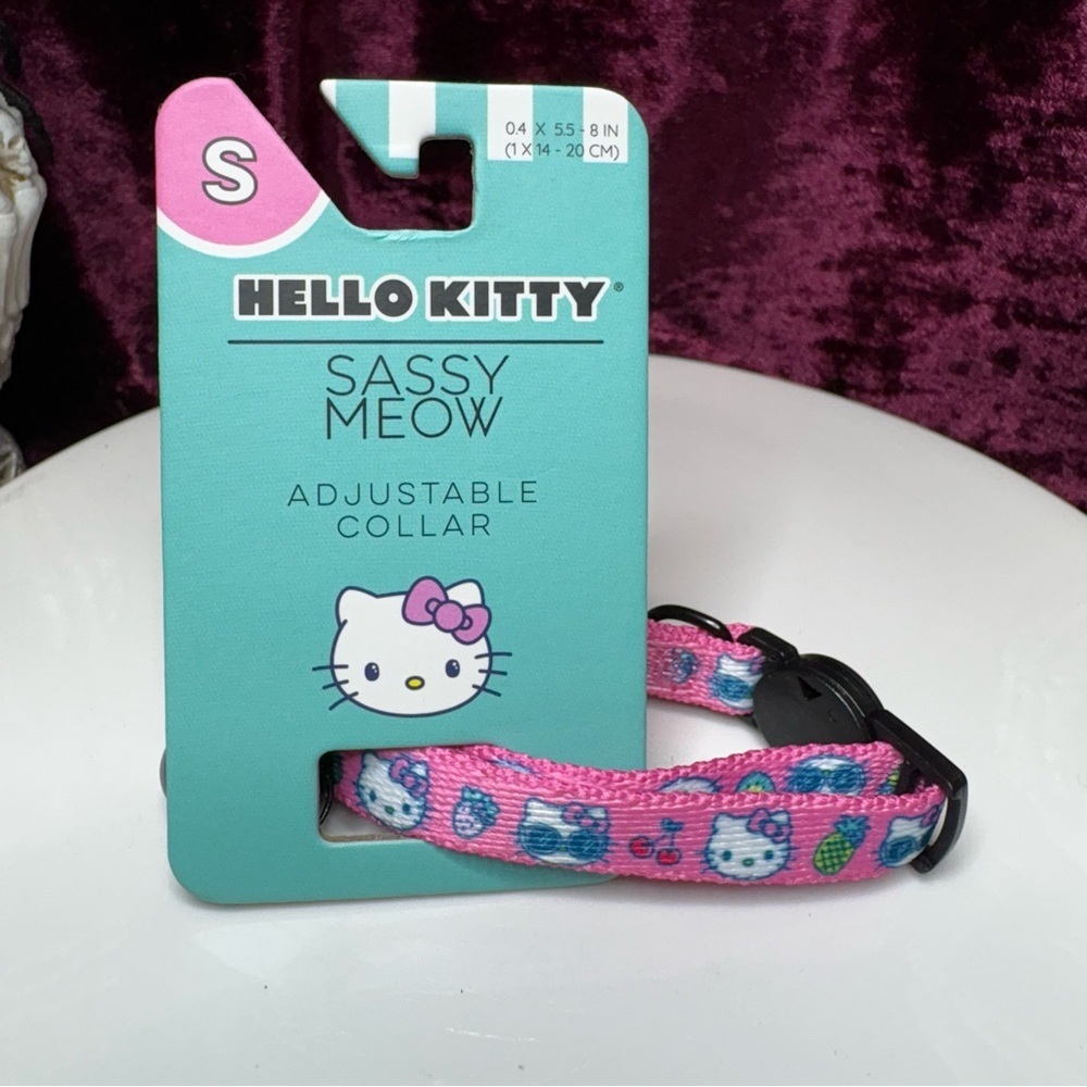 Sassy Meow Sanrio Hello Kitty SMALL Cat Dog Pink Collar Leash & Harness - Picture 2 of 12
